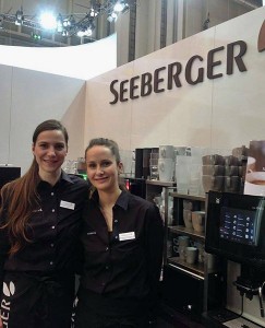 Unsere Hostess (r.) auf der Internorga 2014 