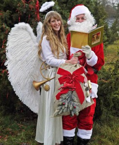 Weihnachtsengel und Weihnachtsmann