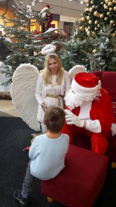 Unser Weihnachtsengel und Weihnachtsmann im Blautalcenter