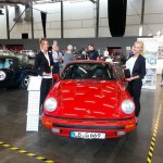 Interviewerinnen von Wild Emotion Events auf der motoMarkt-Messe in der Oberschwabenhalle 2015