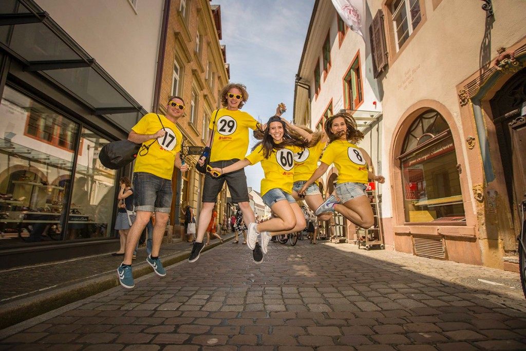 Promotion-Team unterwegs in Freiburg für LOTTO BW