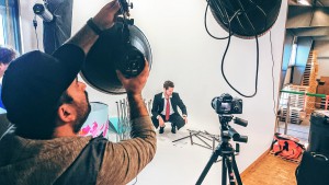 Making-Of des Shootings der Werbekampagne für Braun Digitaldruck Ulm
