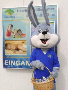 Osterhase im Bad Blau zu Ostern 2016