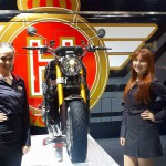 Unsere Hostessen am Horex-Stand auf der Motorrad-Fachmesse in Dortmund 2016