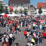 Der Ulmer Münsterplatz beim Einstein Marathon 2016