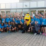 Radio 7 - Gruppenfoto mit Draki beim Einstein Marathon 2016