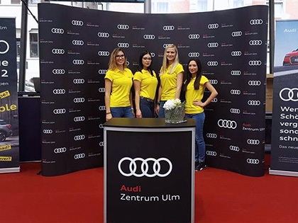 Wild Emotion Events Hostessen für das Audi Zentrum Ulm