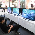 Spieler in der Game Lounge der Glacis-Galerie 2016