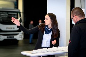 Unsere VIP-Hostess beim IVECO Magirus Kick-Off 2017