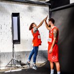 Making-Of-Foto der Werbekampagne für Basketball Ulm 2016